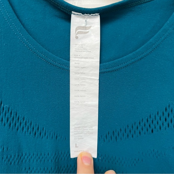 Fabletics Matching Set On-The-Go PowerHold® High-Waisted Legging and top size L - Picture 9 of 14